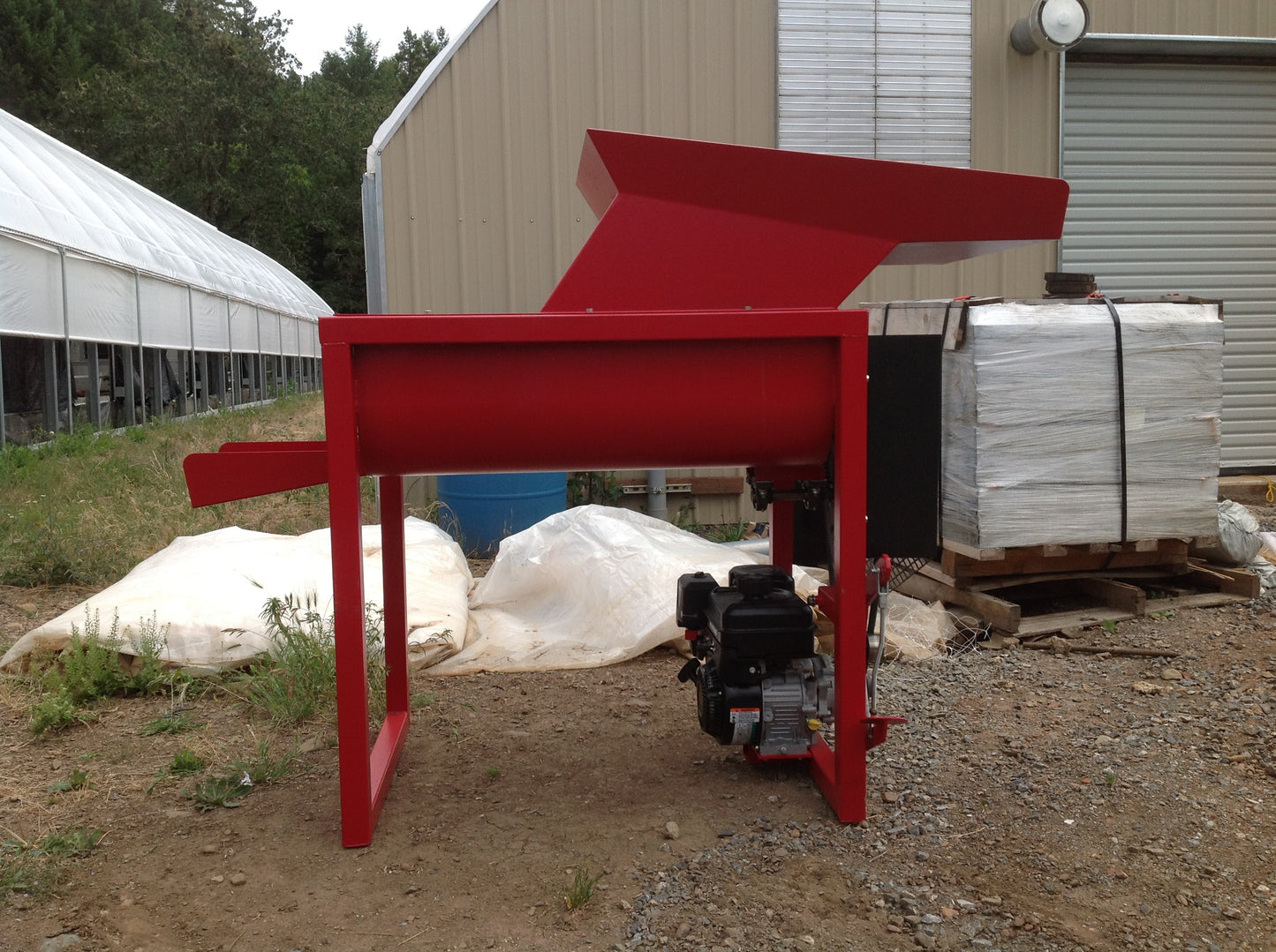 Bale Buster — Portable Gas or Electric Powered Bale Breaker & Mixer